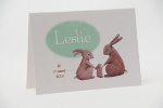 geboortekaartje leslie lichtgroen
